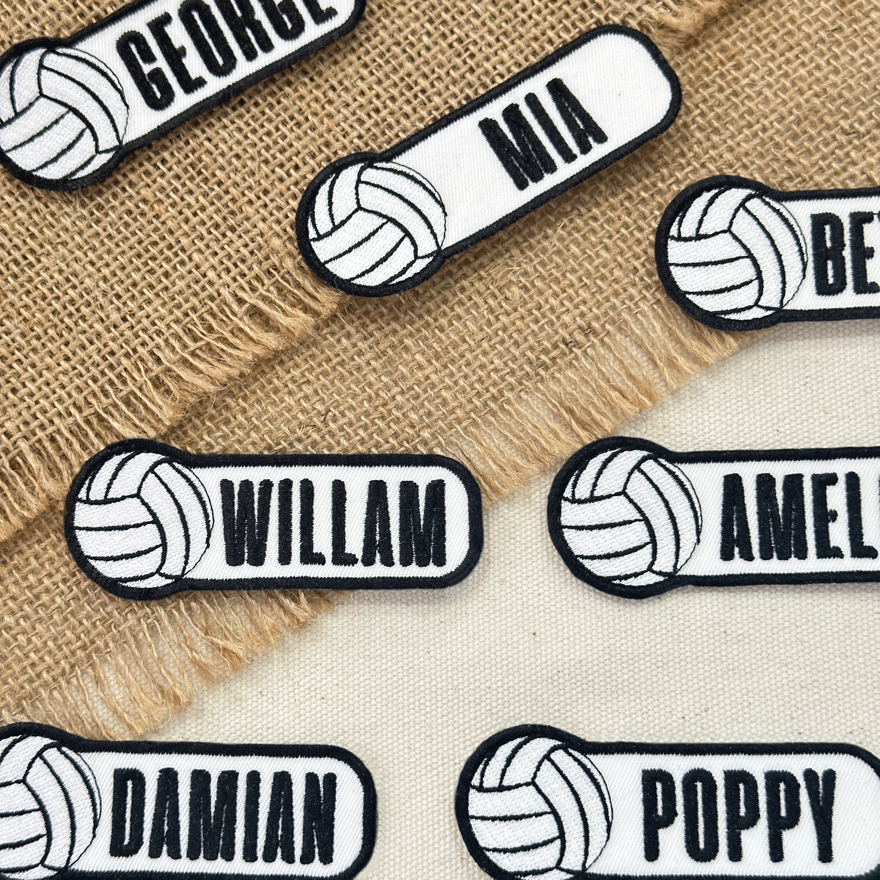 Custom Volleyball Name Patch