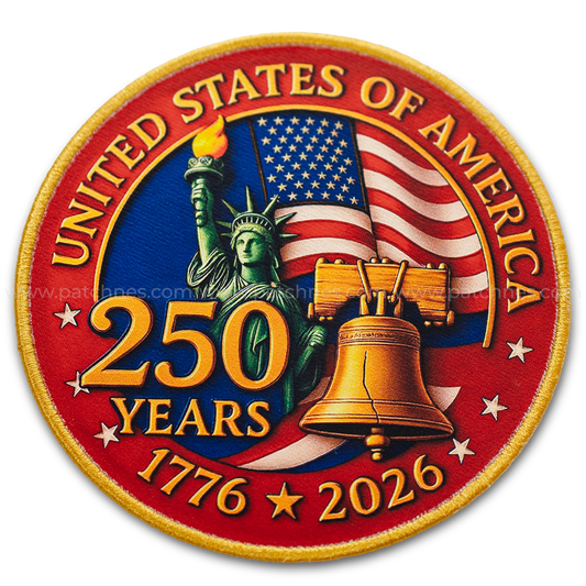 USA American250 Printed Patch