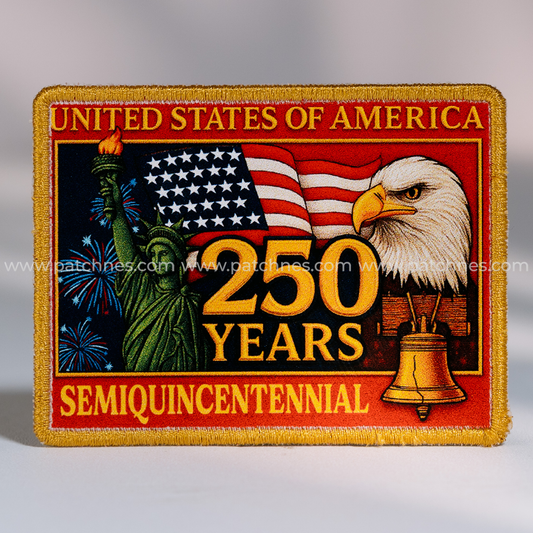 American 250 Years Freedom Patch - Printed Patch