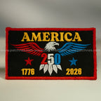 Red Blue Gold USA Eagle Freedom Patch