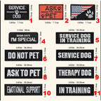 Dog Harness Embroidered Patches