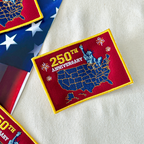 250 Years of Freedom Embroidered Patriotic Patch