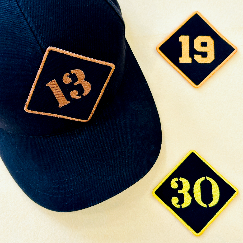 Personalized Number Patch – Custom Thread Color Embroidery