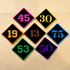 Personalized Number Patch – Custom Thread Color Embroidery