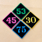 Personalized Number Patch – Custom Thread Color Embroidery