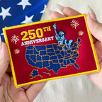 250 Years of Freedom Embroidered Patriotic Patch