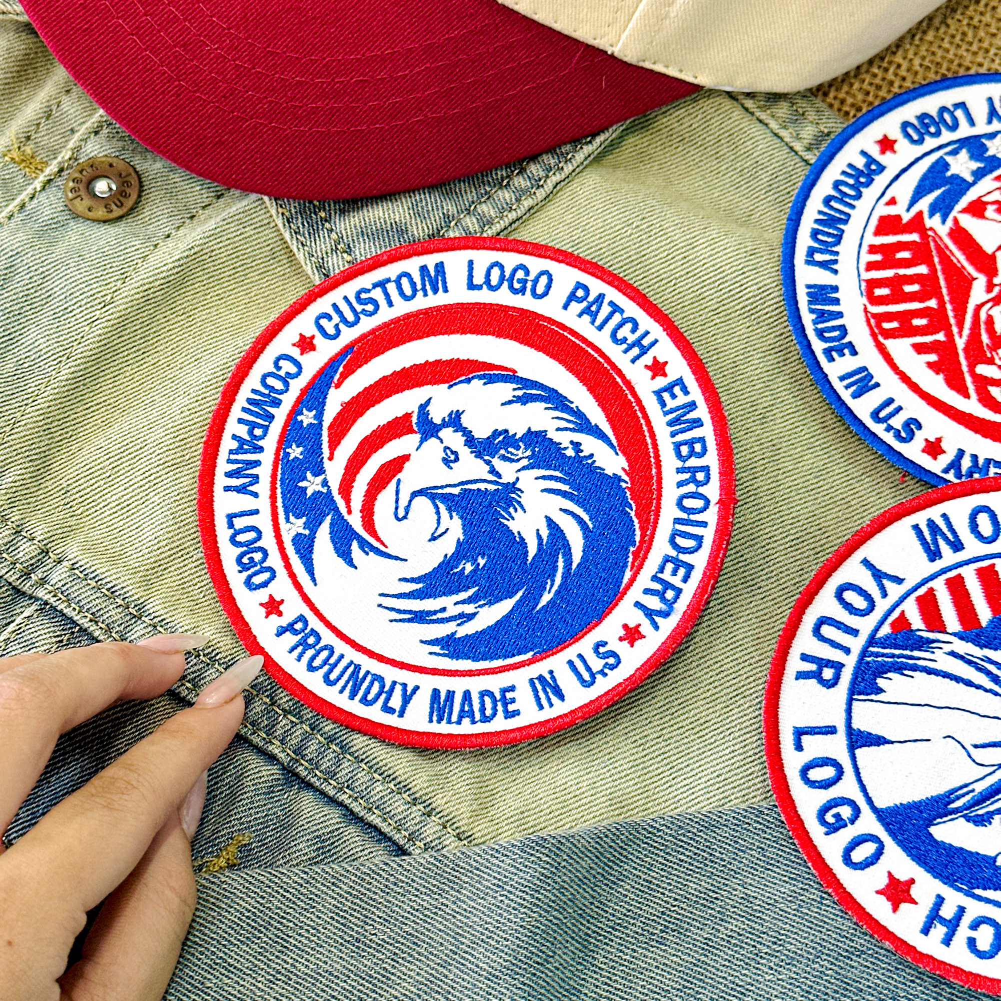 Custom USA 250th Anniversary Embroidered Patch