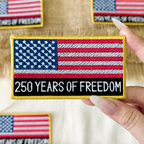 250 Years of Freedom USA Flag Patch