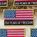 250 Years of Freedom USA Flag Patch