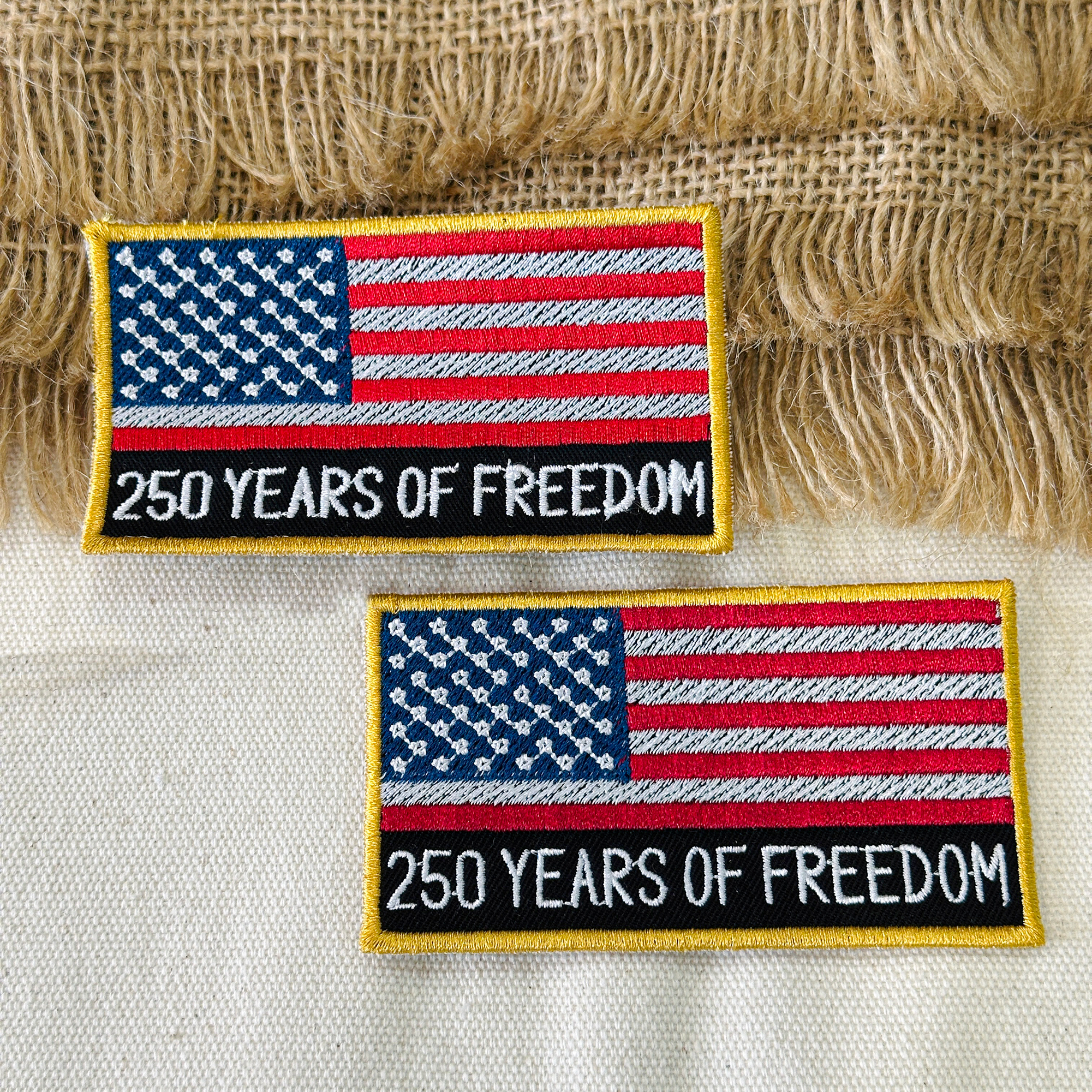 250 Years of Freedom USA Flag Patch