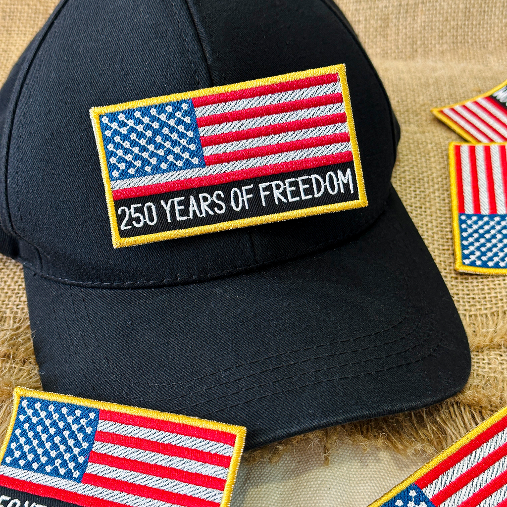 250 Years of Freedom USA Flag Patch