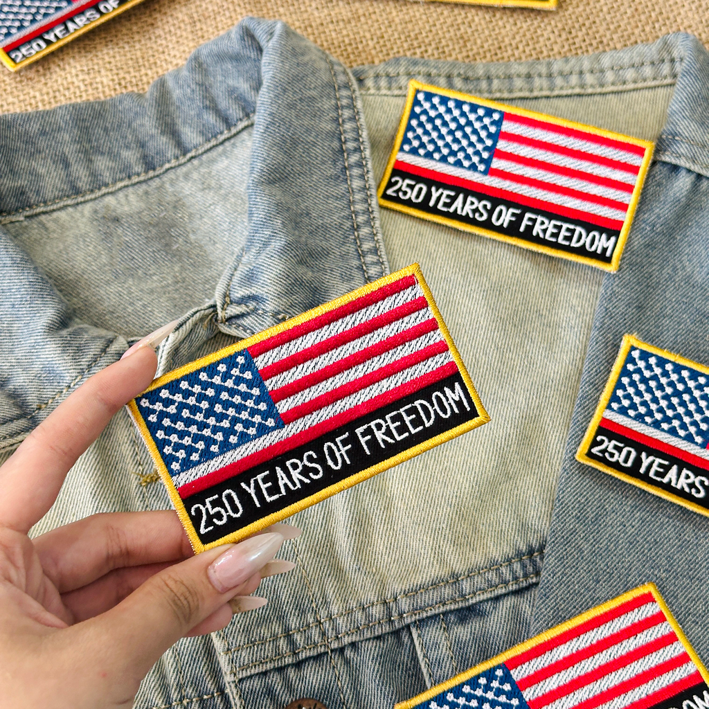 250 Years of Freedom USA Flag Patch