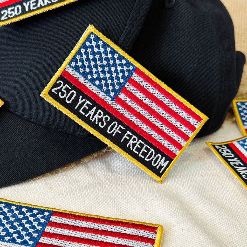 250 Years of Freedom USA Flag Patch