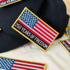 250 Years of Freedom USA Flag Patch