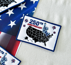 250 Years of Freedom American Flag Embroidered Patch