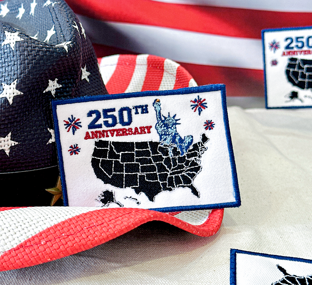 250 Years of Freedom American Flag Embroidered Patch