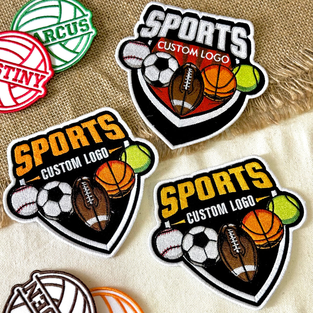 Custom Sports Logo Embroidered Patch – Personalized Team Design