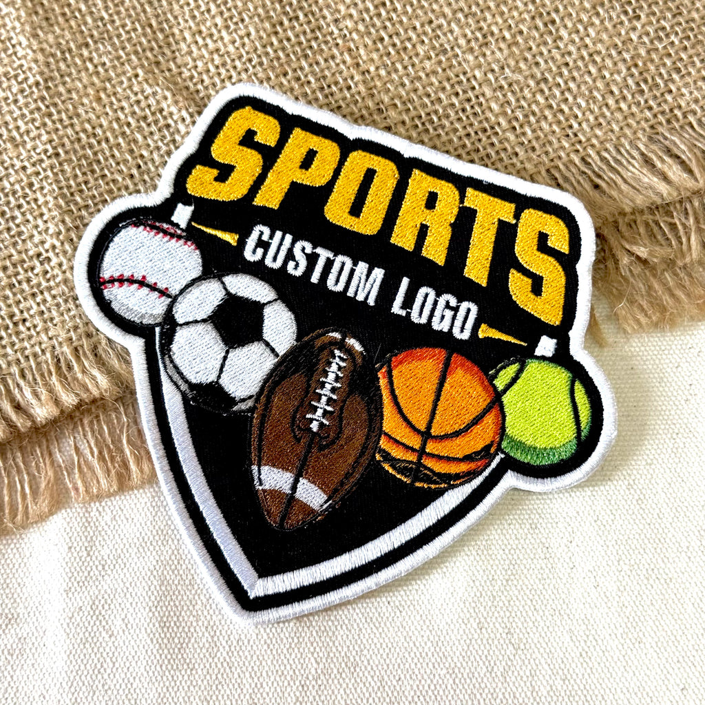 Custom Sports Logo Embroidered Patch – Personalized Team Design