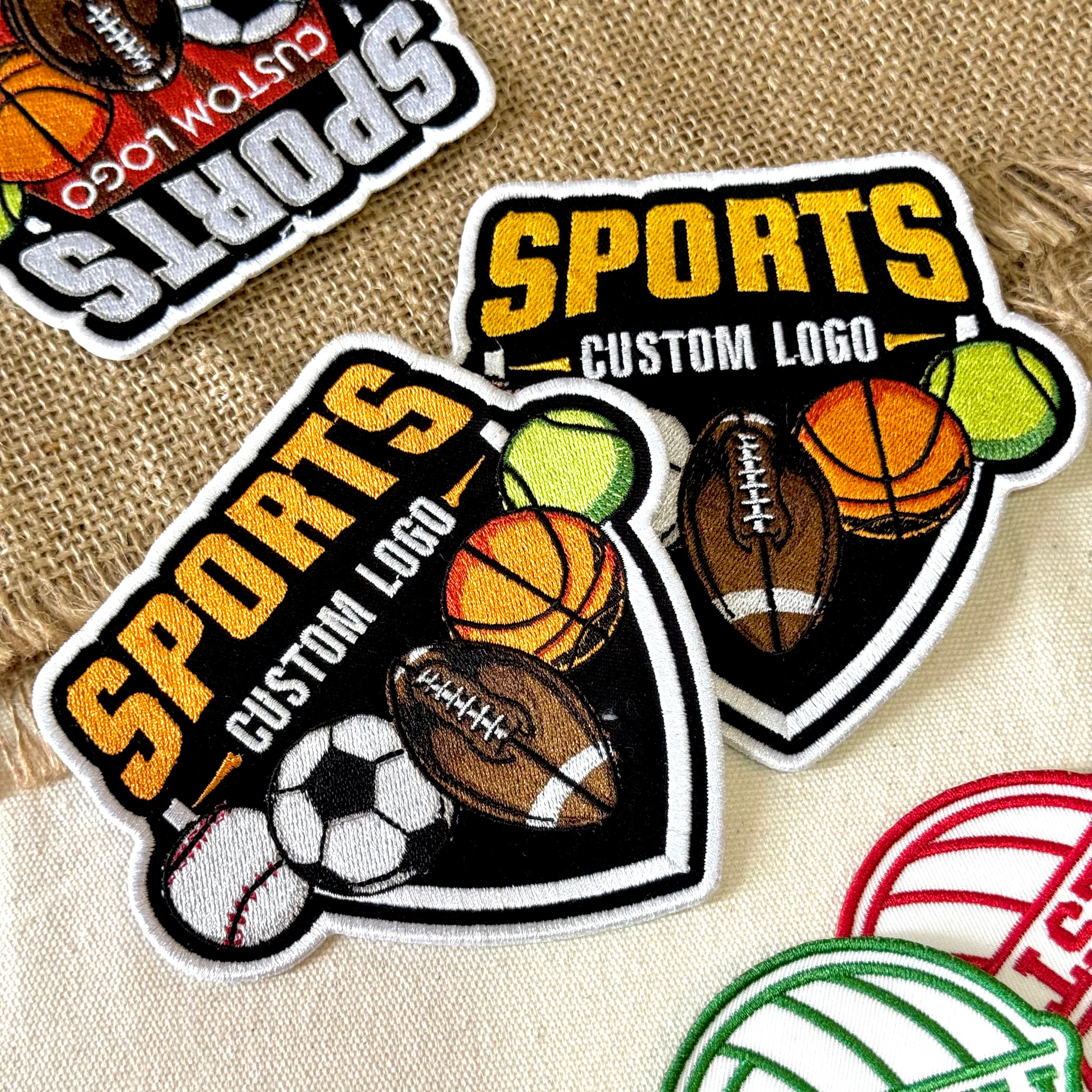 Custom Sports Logo Embroidered Patch – Personalized Team Design