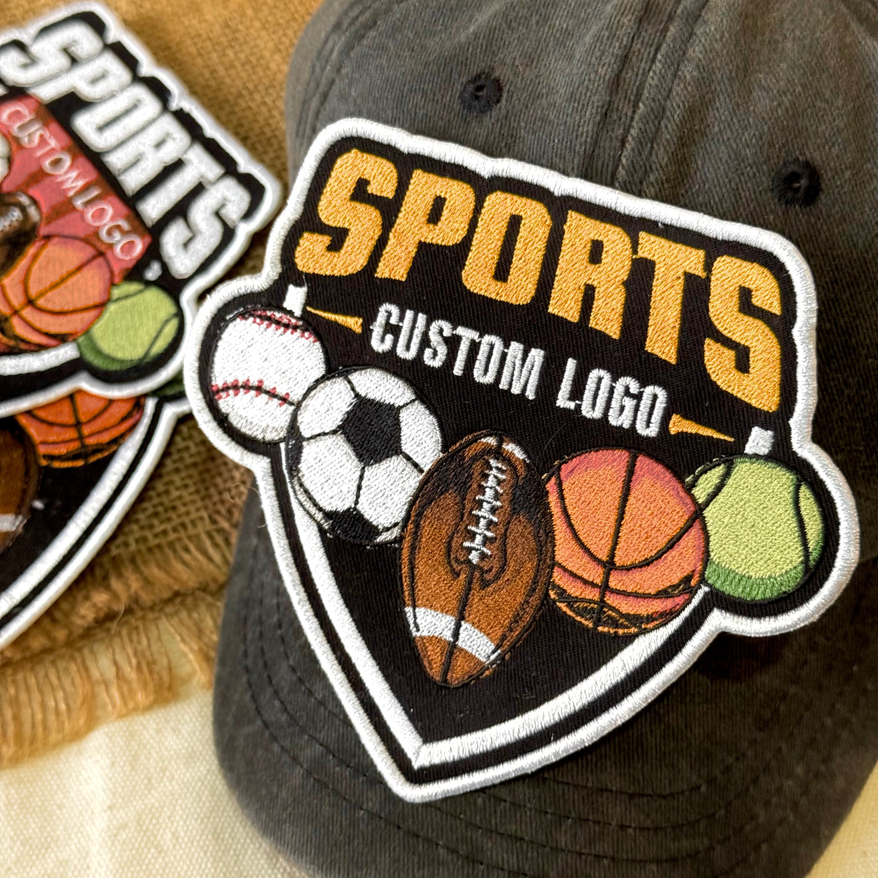 Custom Sports Logo Embroidered Patch – Personalized Team Design