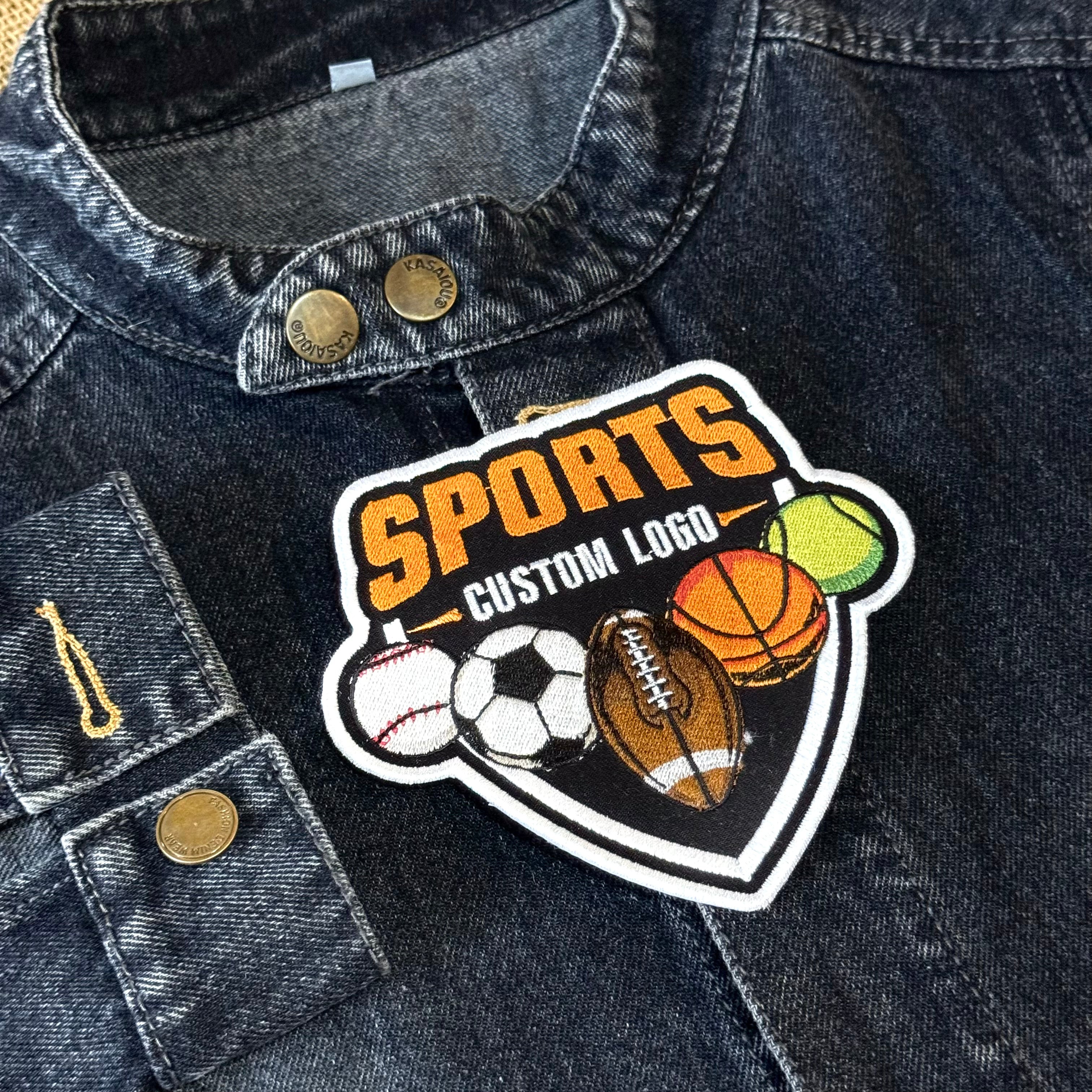 Custom Sports Logo Embroidered Patch – Personalized Team Design
