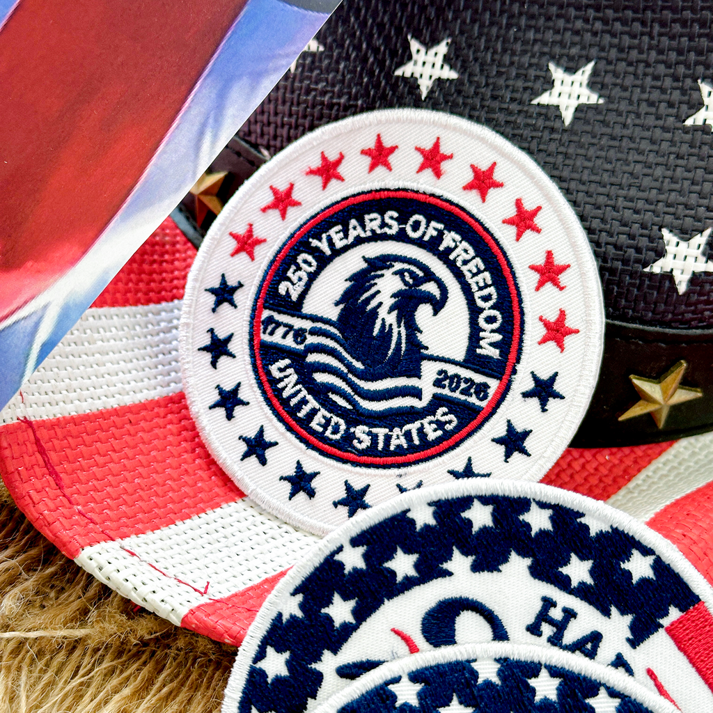 250 Years Of Freedom Embroidered Patriotic 4th of July American Patch