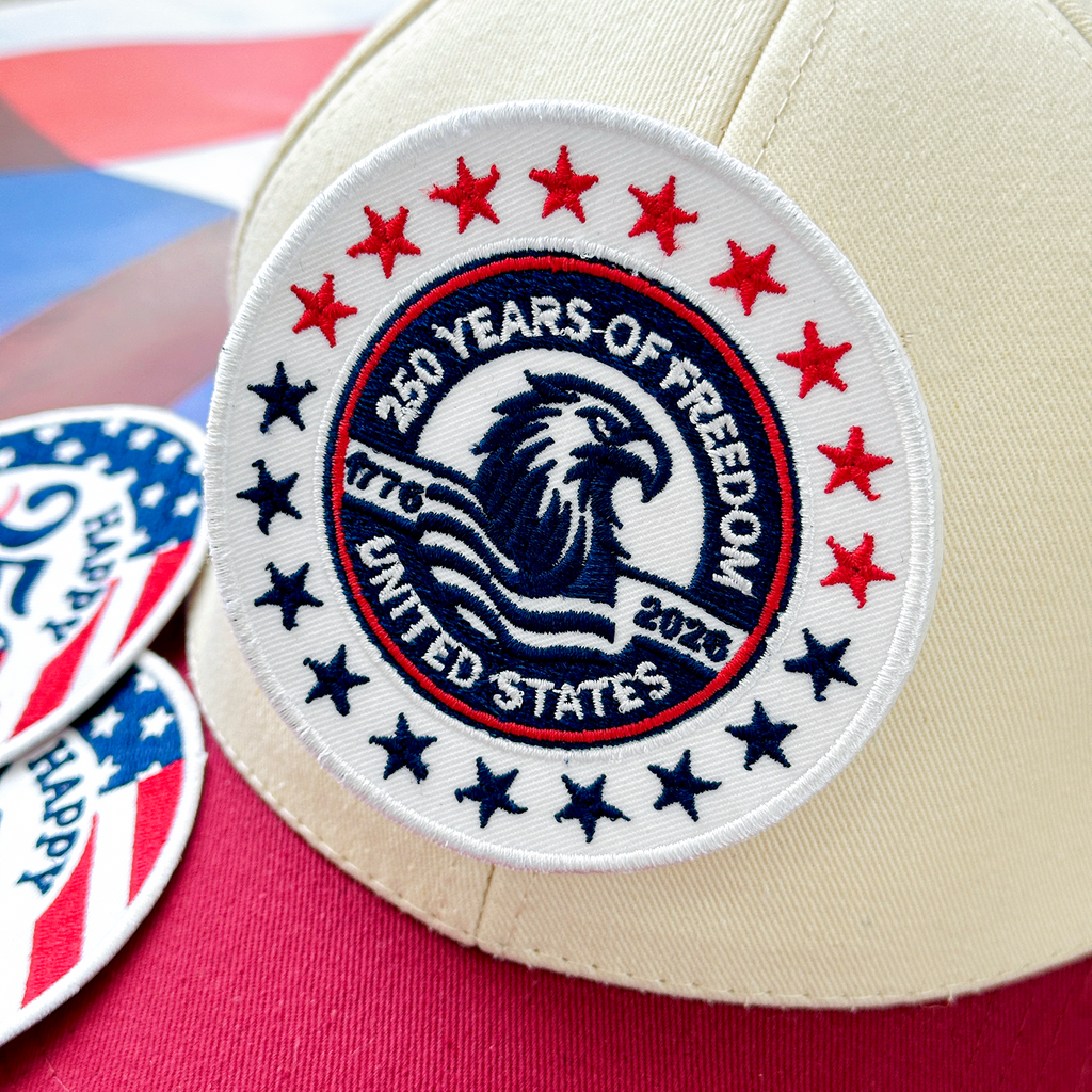 250 Years Of Freedom Embroidered Patriotic 4th of July American Patch