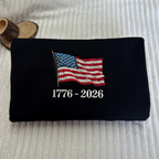 Retro USA 250 Flag Embroidered Sweatshirt