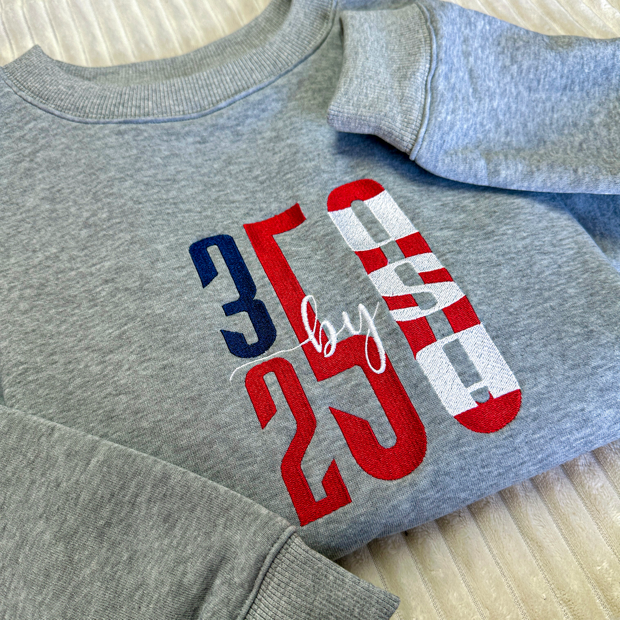 Patriotic USA 1776–2026 Embroidered Sweatshirt