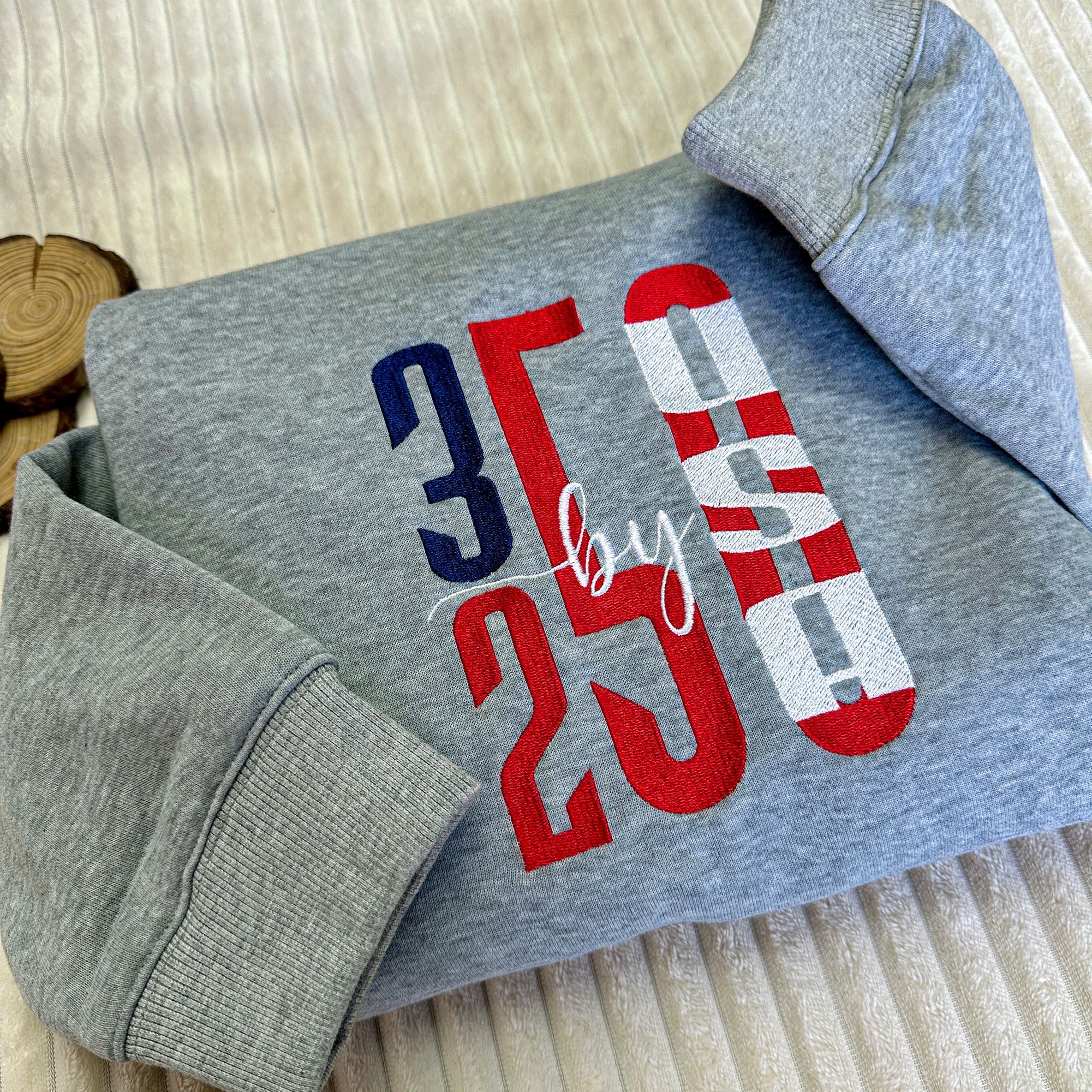 Patriotic USA 1776–2026 Embroidered Sweatshirt
