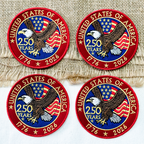 United States 250th Anniversary Eagle Patch – 1776–2026 Full Embroidered Patriotic Design