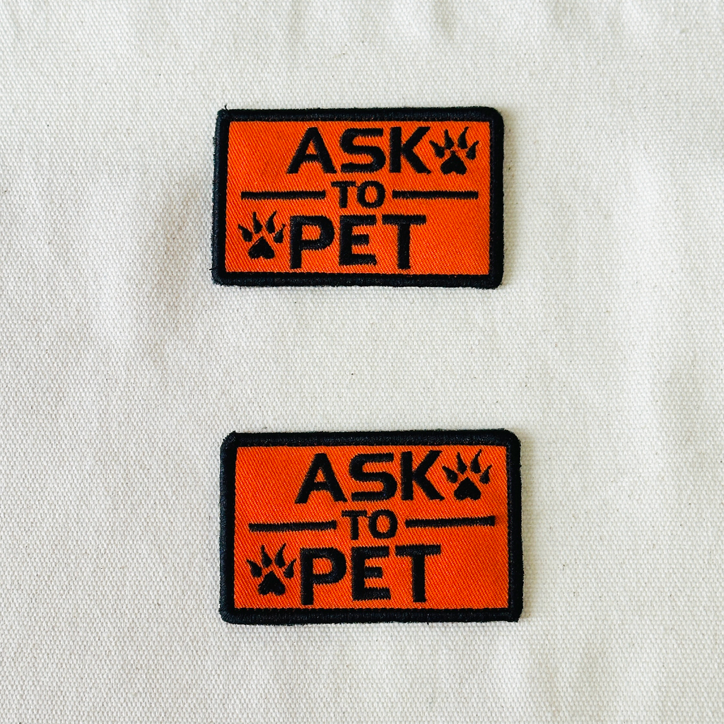 Dog Harness Embroidered Patches