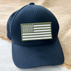 Laughing Lizards American Flag Tactical Patch, Olive Drab Green, Camo Military Patch, Tactical Army Ranger Patches for Hats, Bags & Equipment