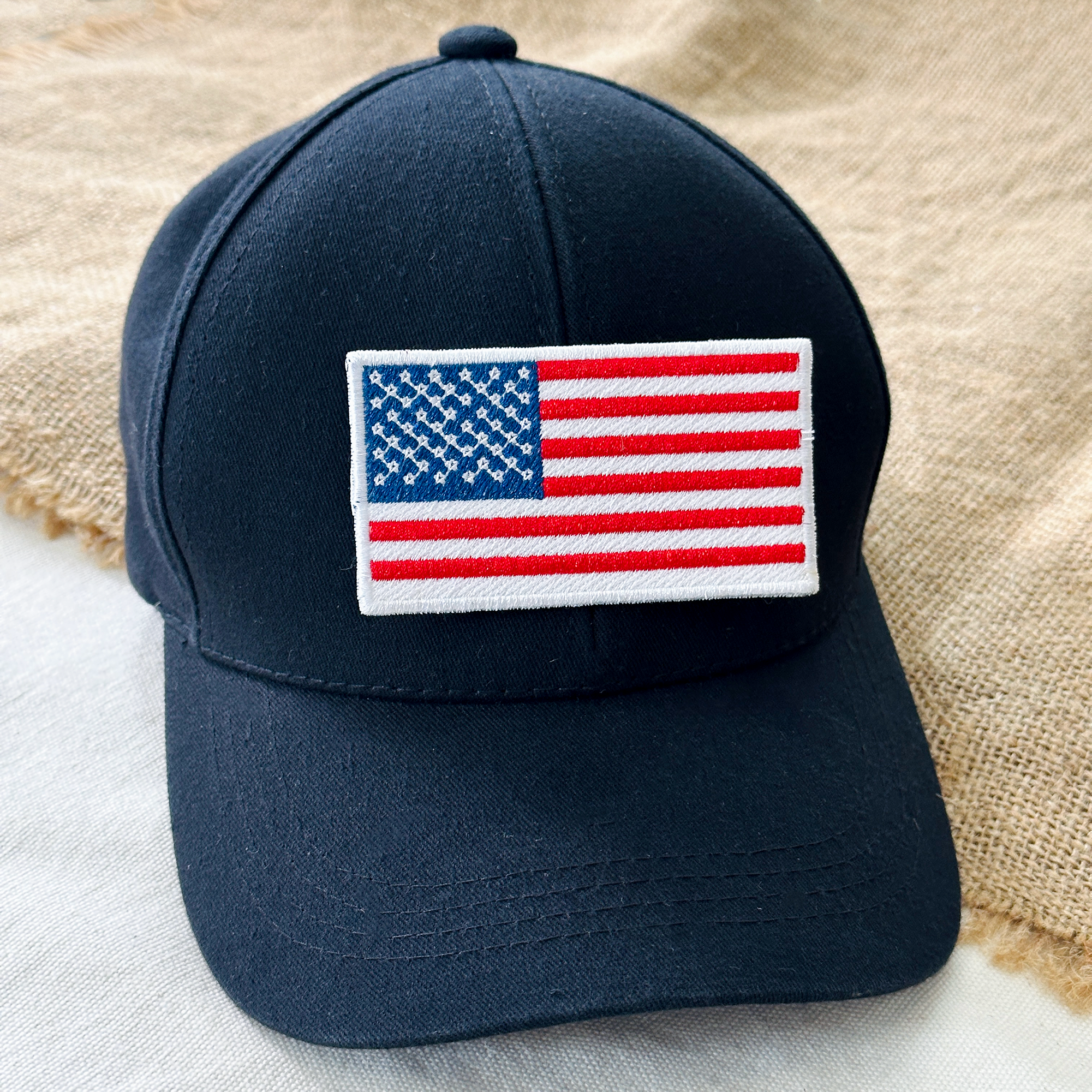 American USA US Flag Patch Iron-on Applique Shoulder Uniform Vest Jacket, Travel, Military Veteran Explorer