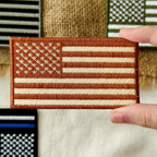 American Flag Patch - Us Desert Tan Subdued Shoulder Usa Embroidered Patch