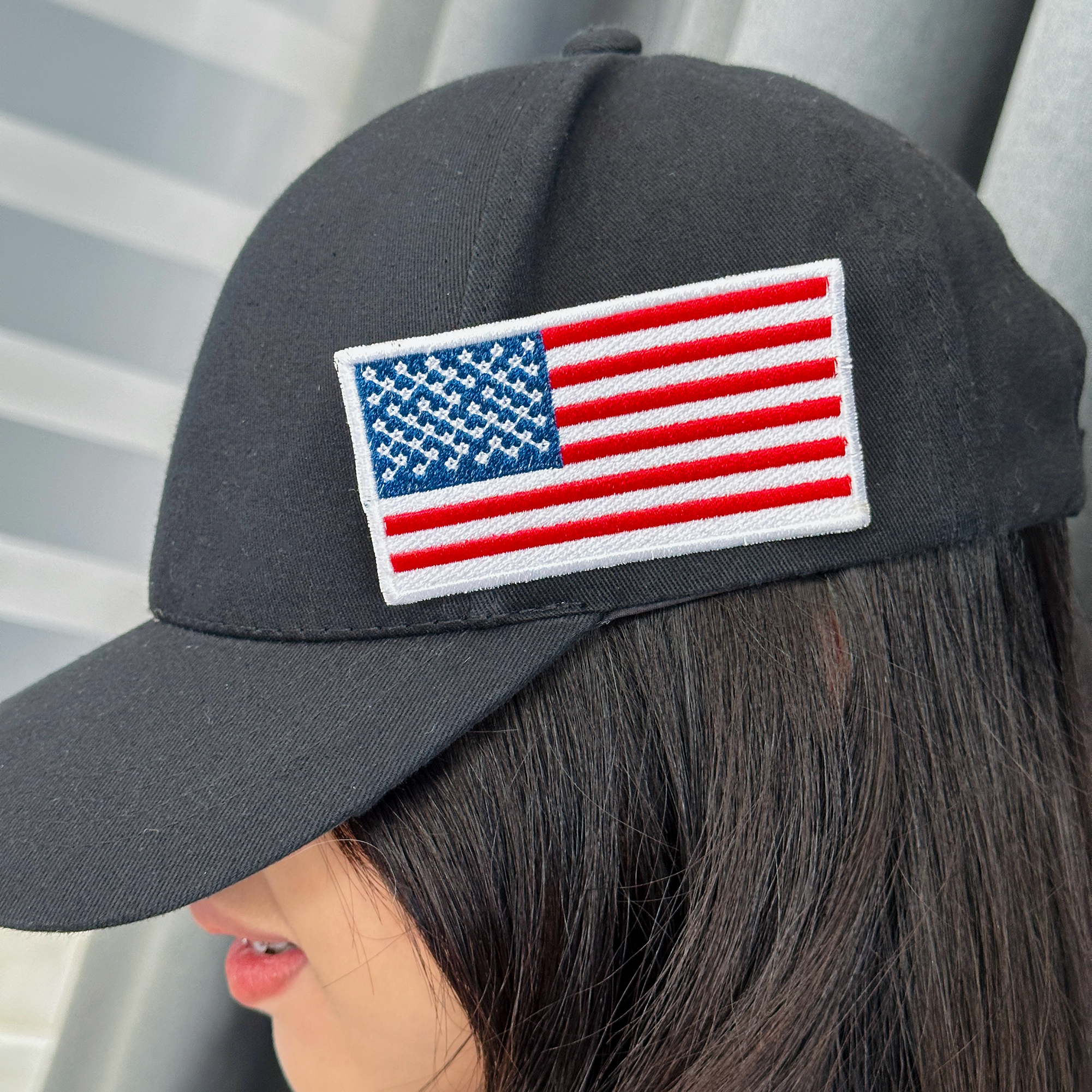 American USA US Flag Patch Iron-on Applique Shoulder Uniform Vest Jacket, Travel, Military Veteran Explorer