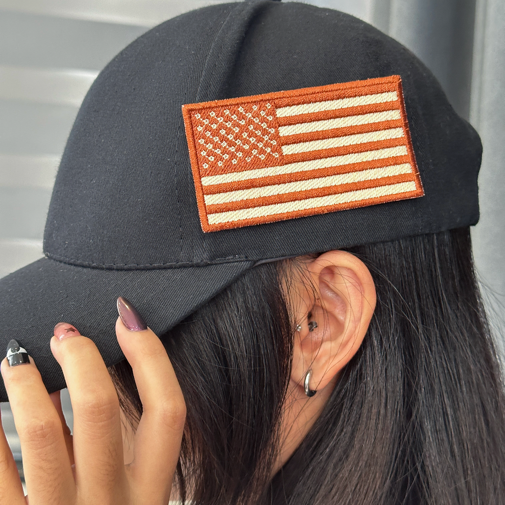 American Flag Patch - Us Desert Tan Subdued Shoulder Usa Embroidered Patch