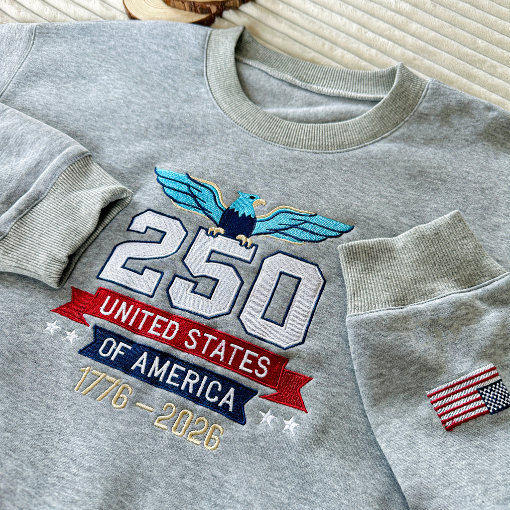 Freedom Eagle USA 250 Embroidered Sweatshirt