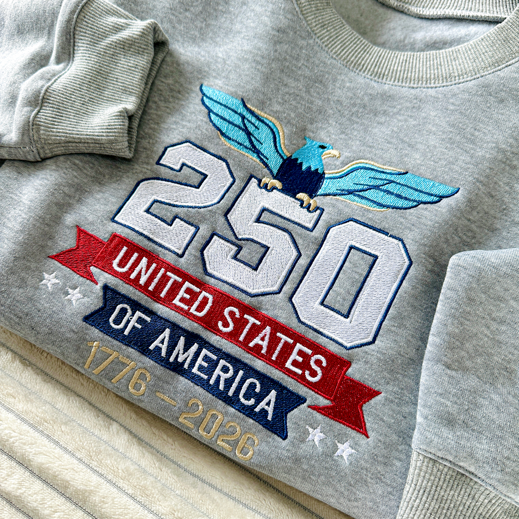 Freedom Eagle USA 250 Embroidered Sweatshirt