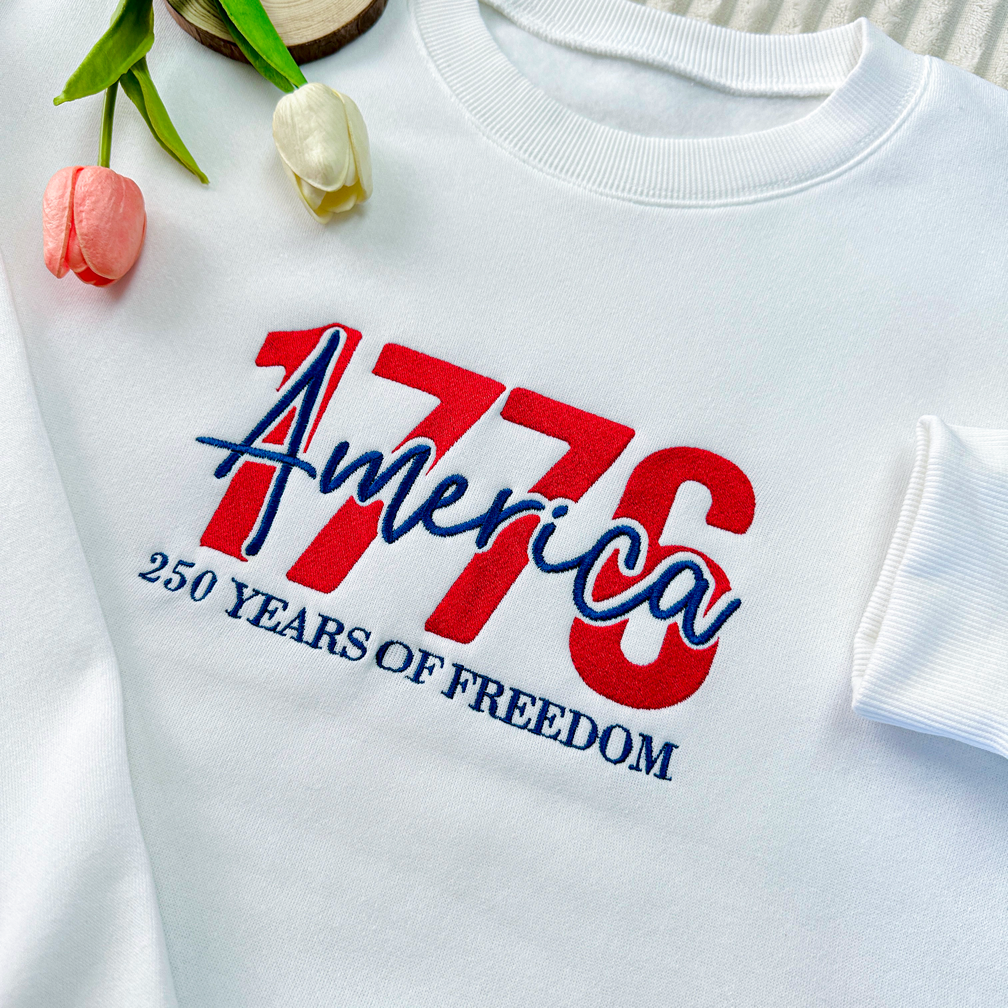 America 1776 Embroidered Sweatshirt