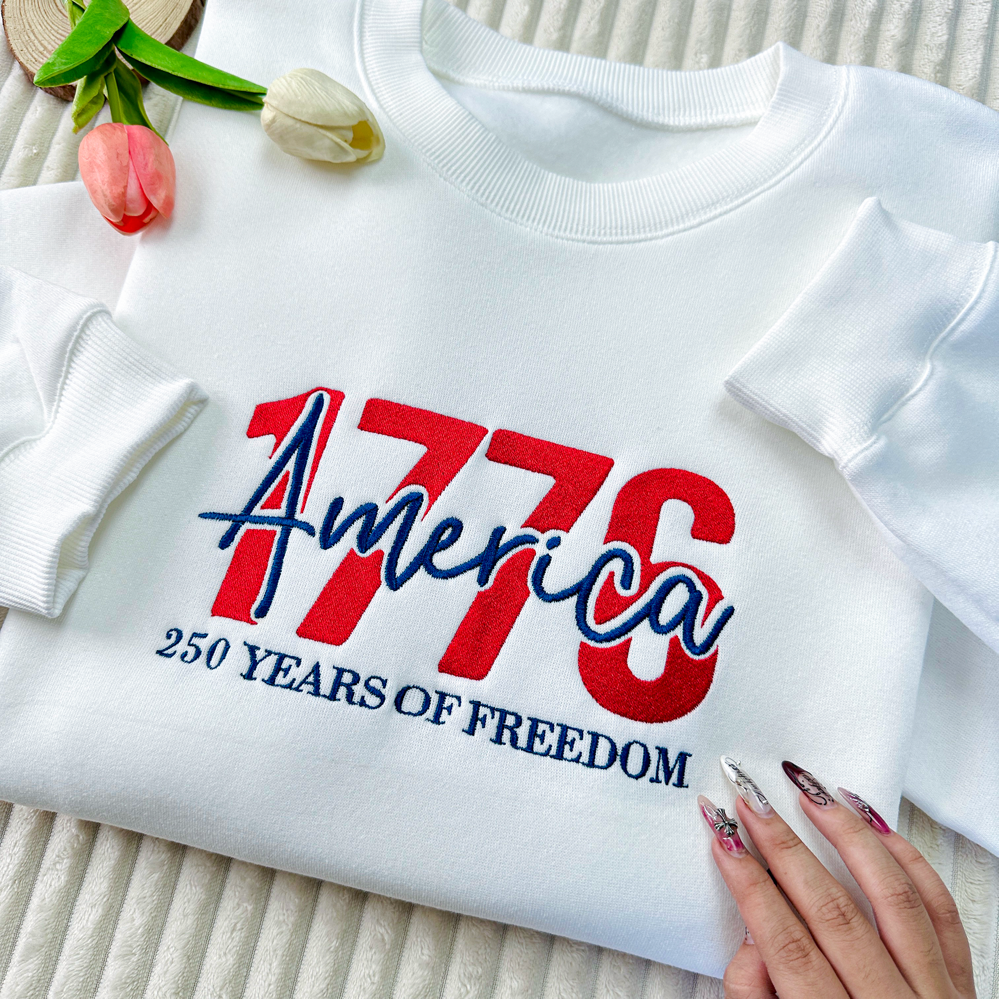 America 1776 Embroidered Sweatshirt
