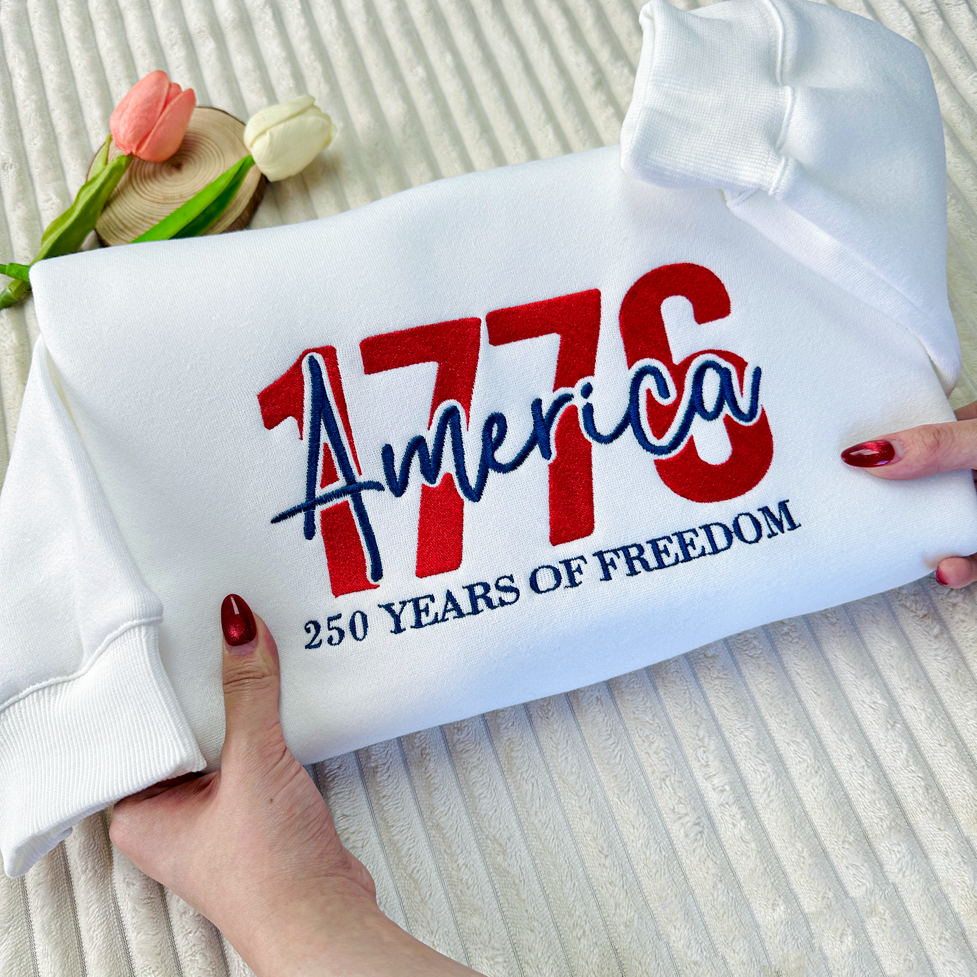 America 1776 Embroidered Sweatshirt