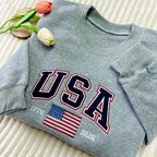 USA 250 Patriotic Embroidered Sweatshirt