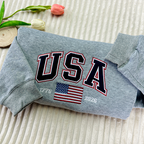 USA 250 Patriotic Embroidered Sweatshirt