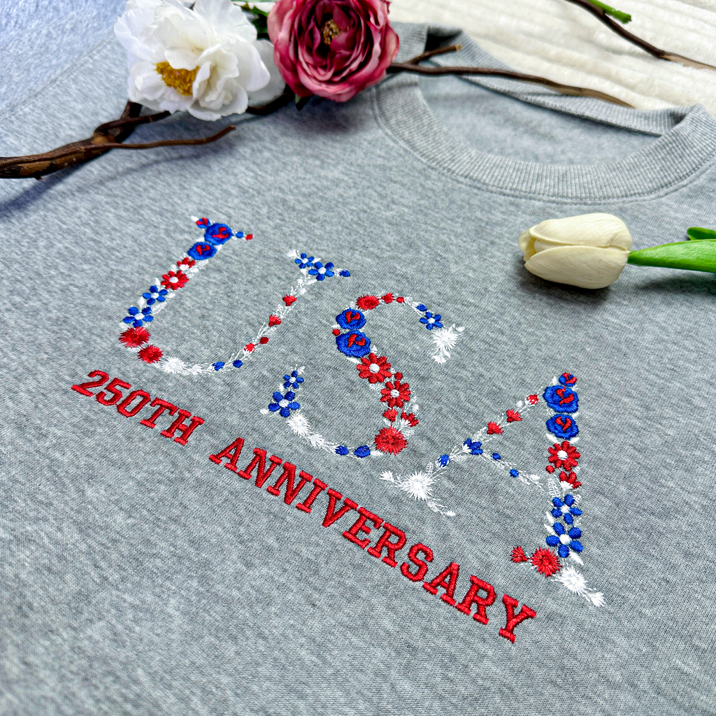 US 250 Years Embroidered Sweatshirt