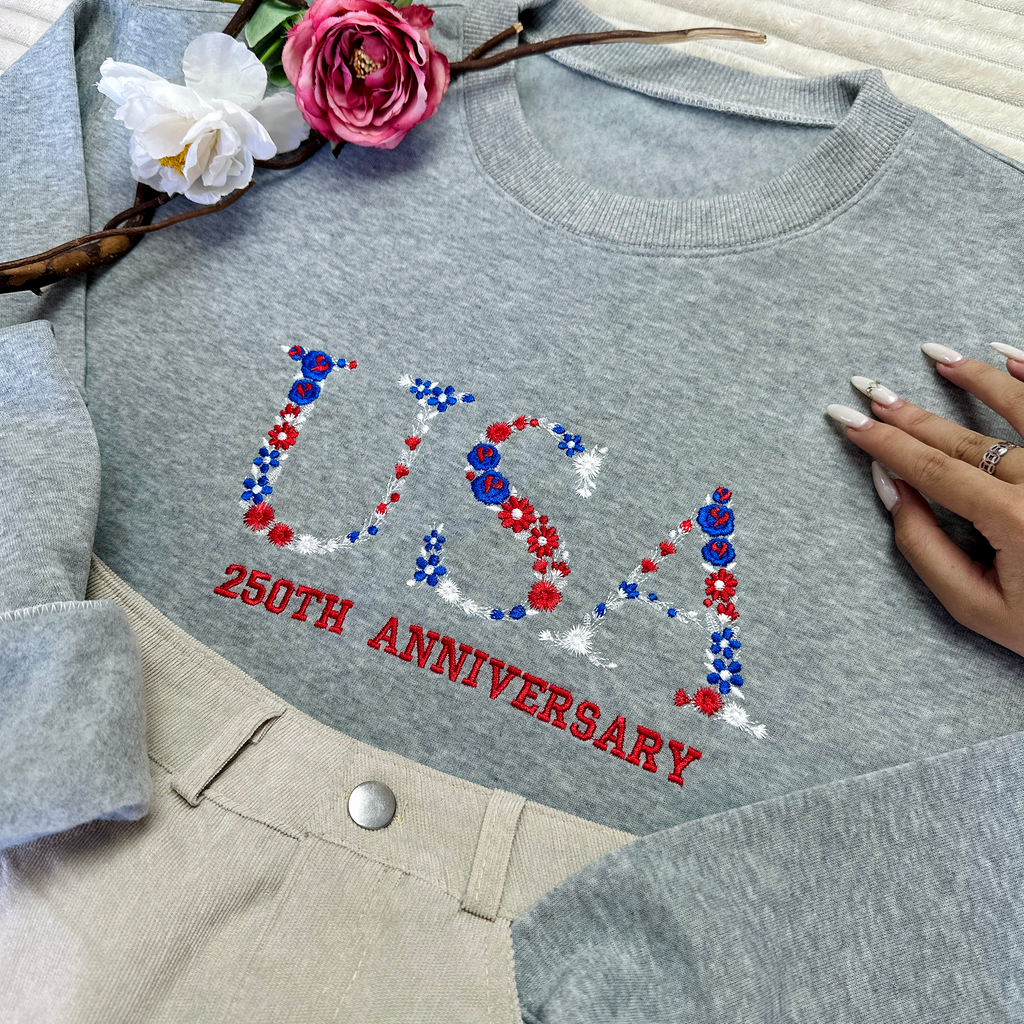 US 250 Years Embroidered Sweatshirt