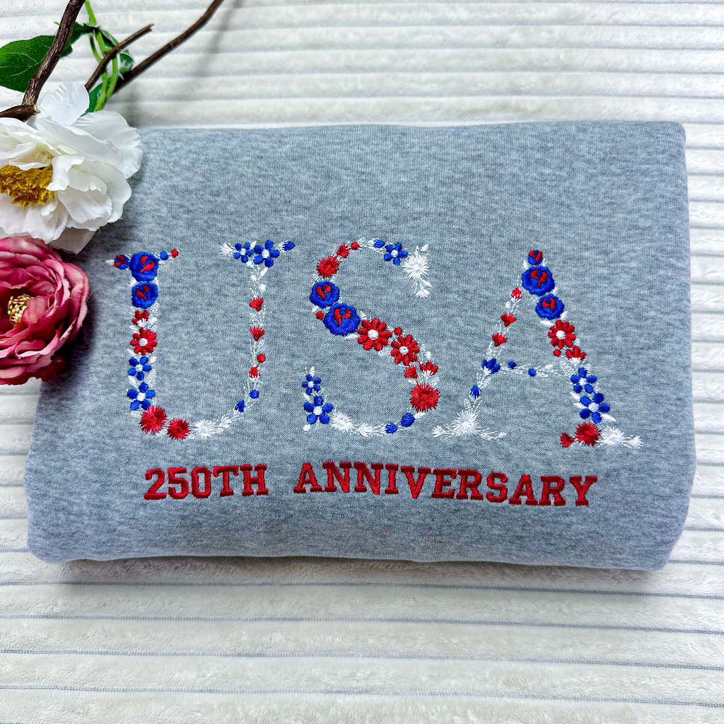 US 250 Years Embroidered Sweatshirt