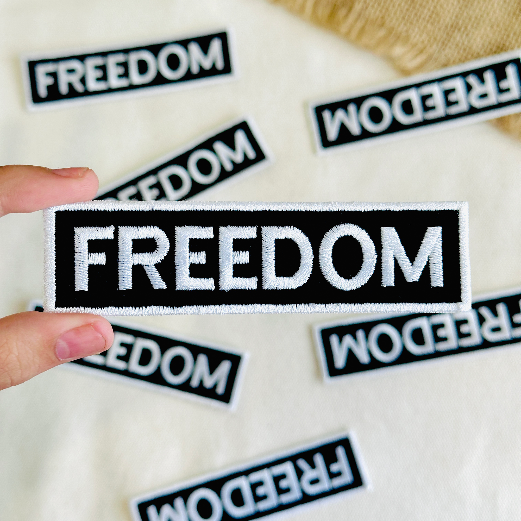 Freedom Embroidered Patch