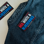 Red White & Blueberries Embroidered Patch