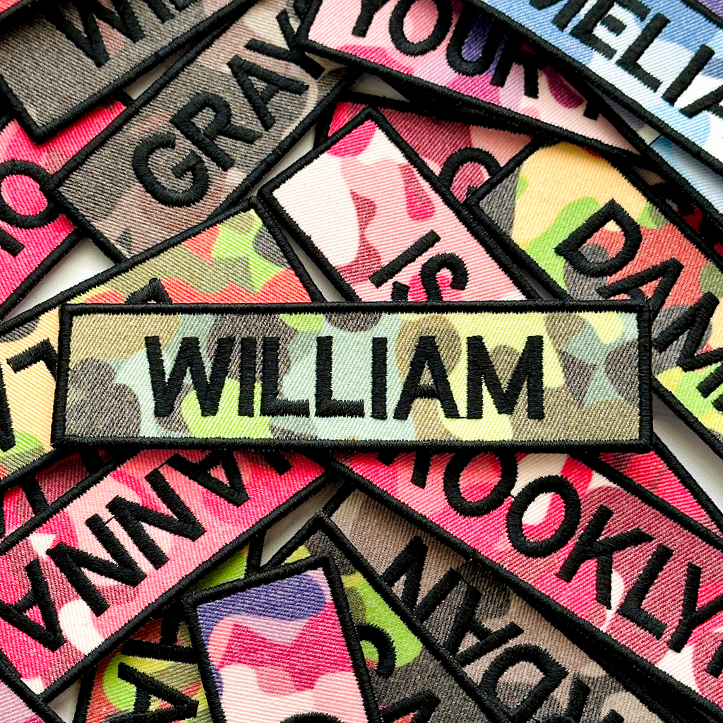 Custom Embroidered Tactical Name Patch for Jacket & Gear
